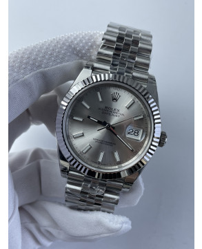 (준비완료/특급배송)NO.2347/VS공장 롤렉스 데이저스트 41미리 실버 바인덱스 쥬빌레 플루티드